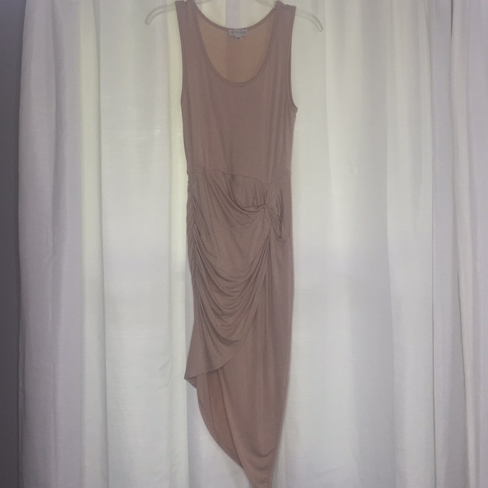 Guess Tan Asymmetrical Dress